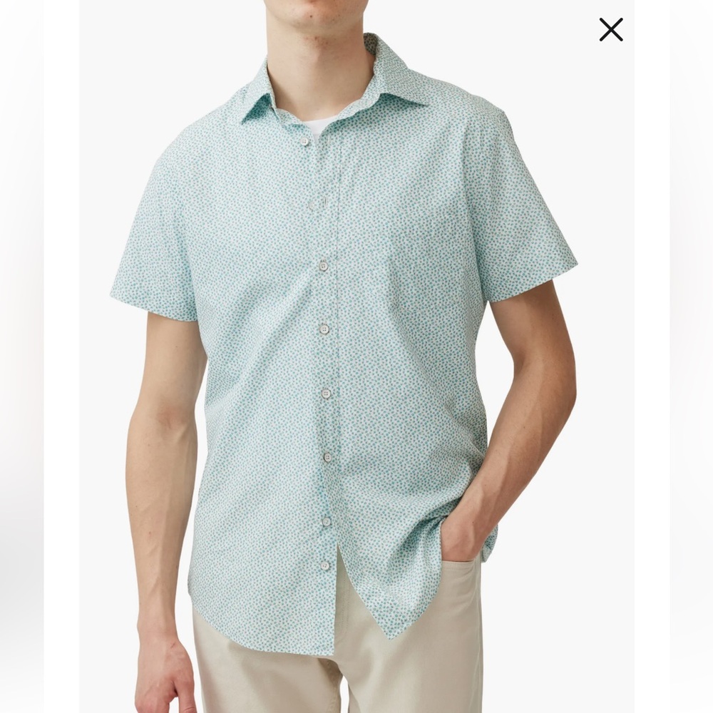 NWT Rodd & Gunn “Grassy Hills” Short Sleeve Button-Up Shirt - Size L